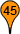 icono naranja 45