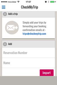 introducir datos en checkmytrip