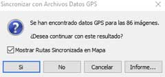 configuración importación de geo posición