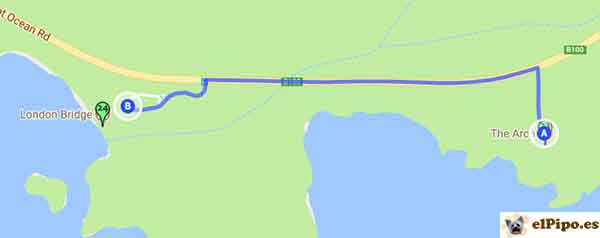ruta hasta el puente de londres