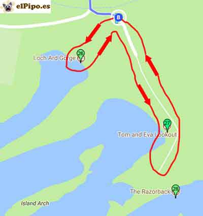 recorrido por loch ara gorge