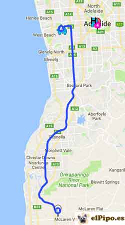 ruta hasta mclaren vale