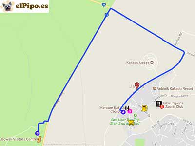 ruta hasta oficina turística