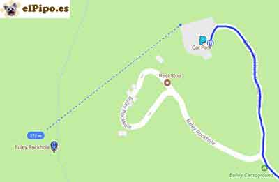 recorrido hasta Buley Rockhole