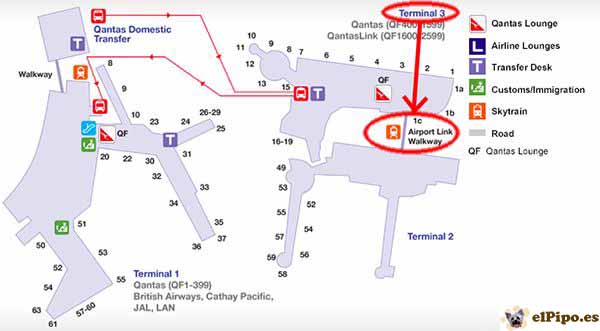 plano de la terminal nacional del aeropuerto
