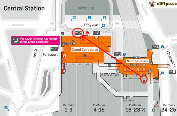 plano de la Central Station