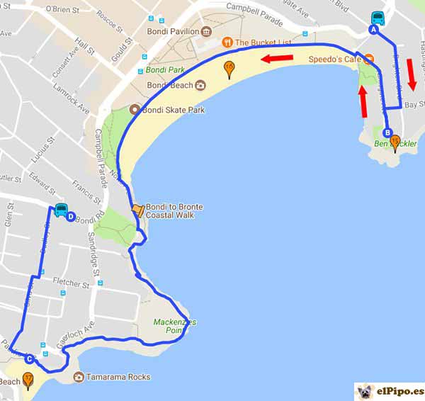 recorrido por bondi beach