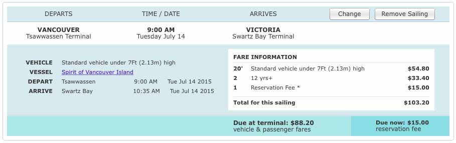 horario ferry