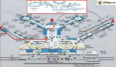 plano aeropuerto frankfurt