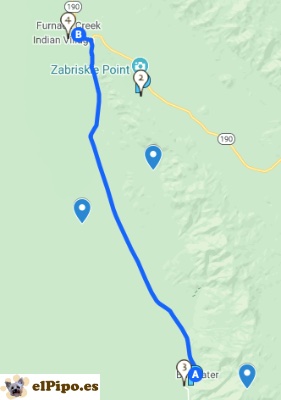 itinerario hasta Furnace Creek itinerario hasta Furnace Creek