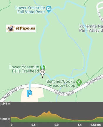recorrido por Lower Yosemite Falls recorrido por Lower Yosemite Falls