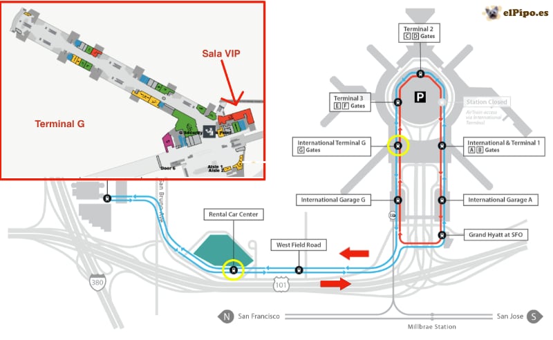 plano aeropuerto san francisco