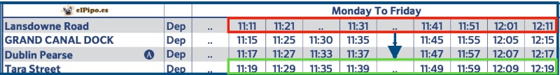 horario del DART