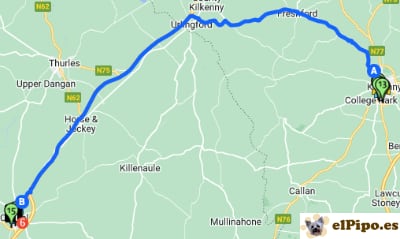 recorrido hasta Cashel