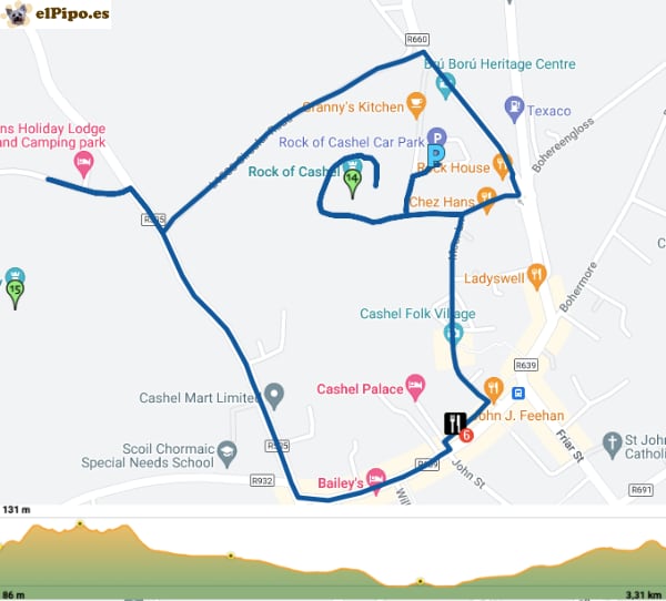 itinerario por Cashel