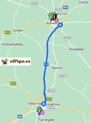 recorrido hasta Cahir