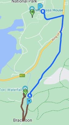 itinerario hasta Muckross House