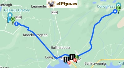 itinerario hasta Gallarus Oratory