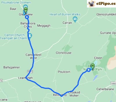 itinerario hasta Burren National Park