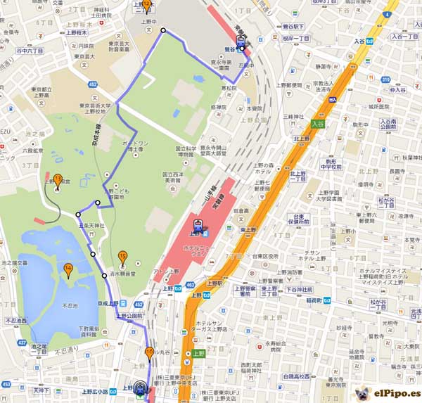 recorrido barrio ueno