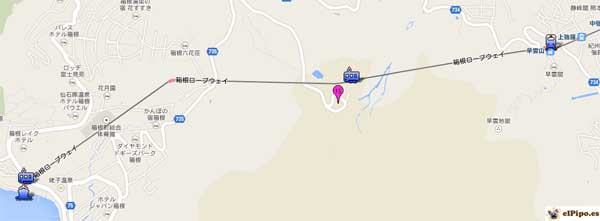 recorrido teleférico hakone ropeway