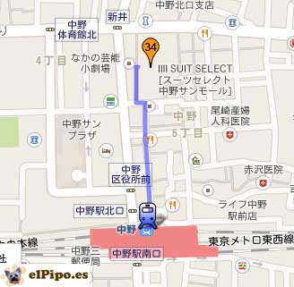 recorrido nakano