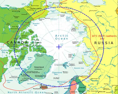 mapa circulo polar