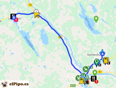 ruta hasta sinettä