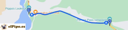 itinerario hasta Pippa’s Lookout