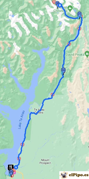 itinerario hasta Homer Tunnel