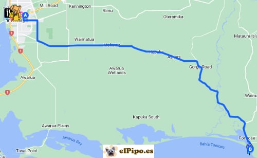 itinerario hasta Cliffs at Fortrose