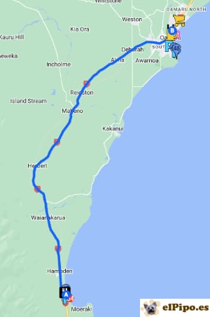 itinerario hasta Oamaru