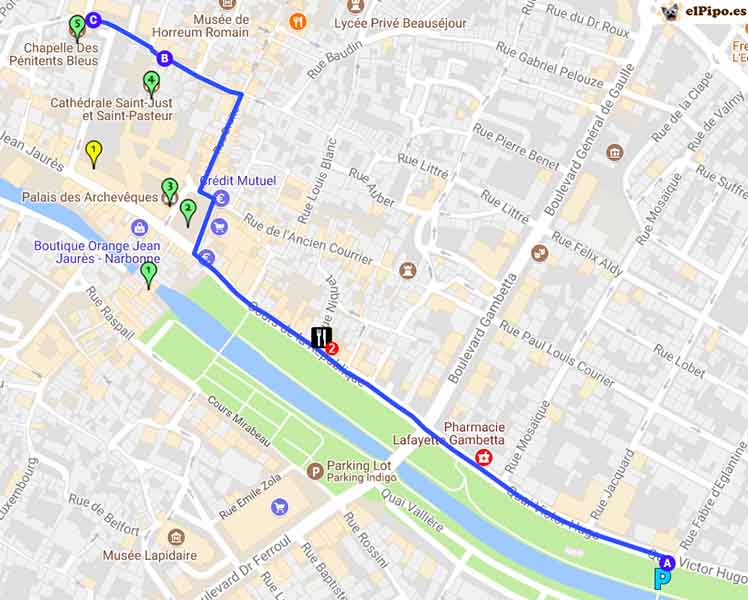 recorrido por narbonne