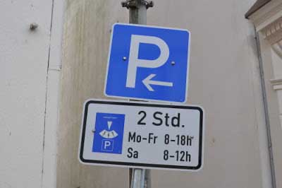 indicación estacionamiento regulado