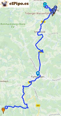 recorrido hasta hexenlochmühle