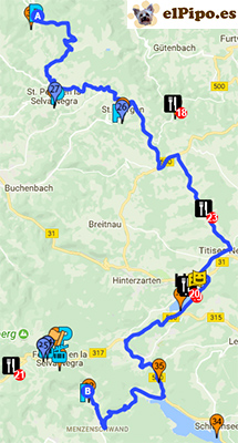 recorrido hasta menzenschwander wasserfälle