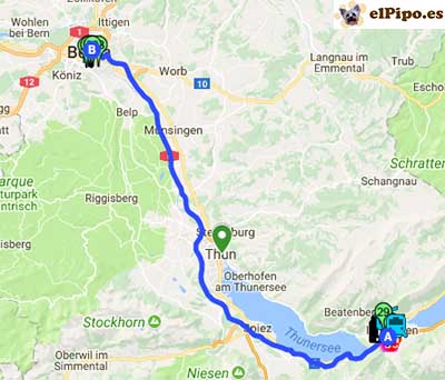 recorrido hasta bern