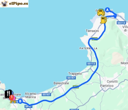 itinerario hasta castellammare del golfo itinerario hasta castellammare del golfo