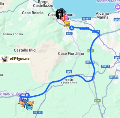 itinerario hasta parco di segesta