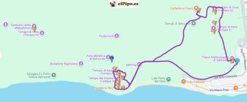 recorrido por Parque Arqueológico de Selinunte recorrido por Parque Arqueológico de Selinunte