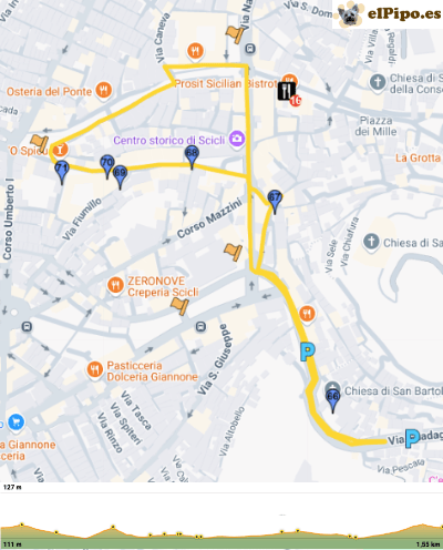 recorrido por Scicli recorrido por Scicli