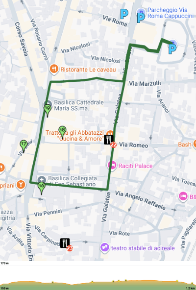 recorrido por acireale recorrido por acireale