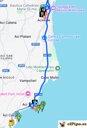 itinerario hasta Aci Trezza itinerario hasta Aci Trezza