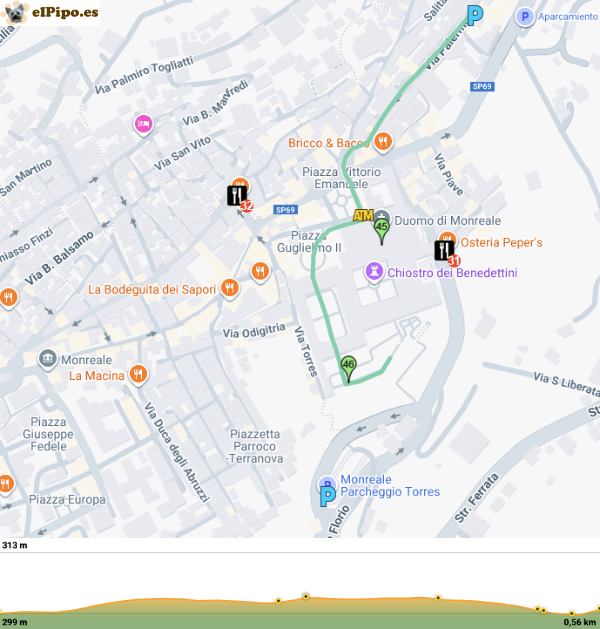 recorrido por Monreale recorrido por Monreale