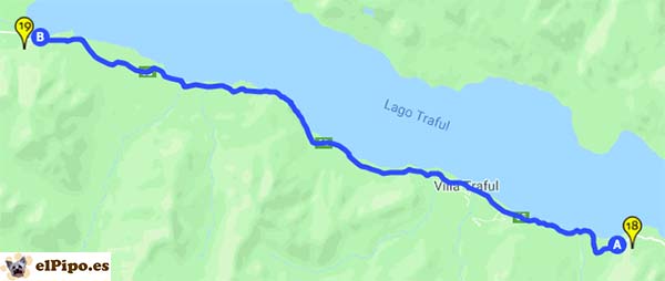ruta hasta puerto arrayan