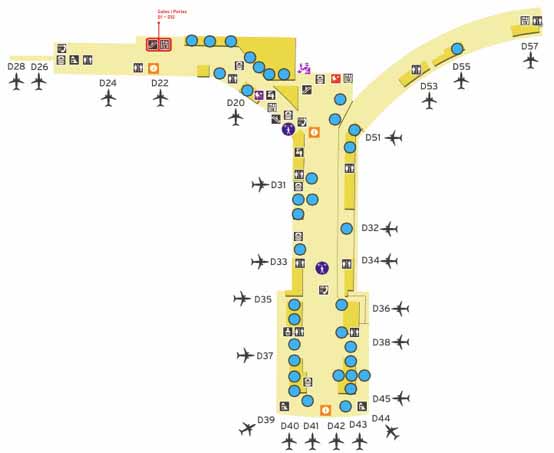 mapa aeropuerto toronto