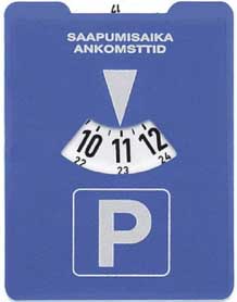 marcador de tiempo estacionamiento para el coche